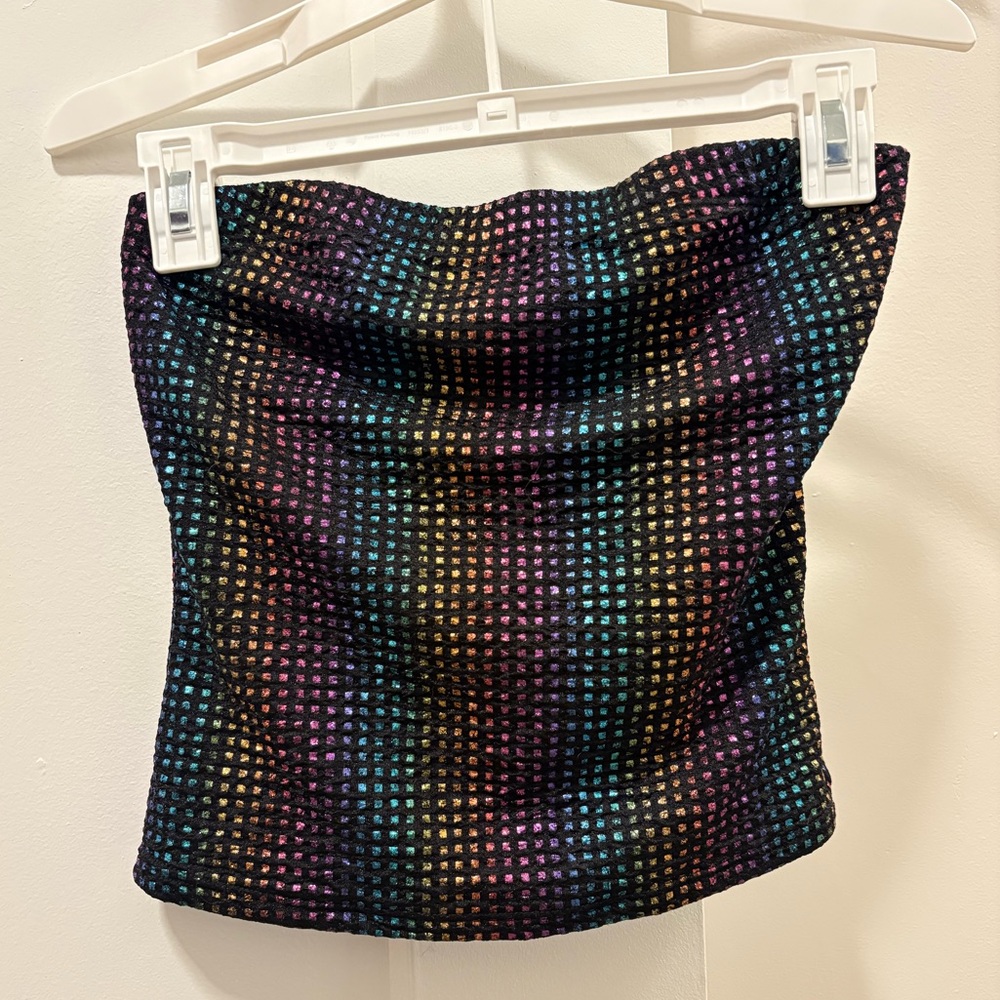 Rainbow Checkered Top
